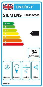 Siemens LR97CAQ50B, Ceiling cooker hood (Discontinued)