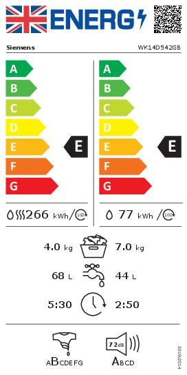 Siemens iQ500 WK14D542GB Washer dryer - 7kg Wash 4kg Dry (Discontinued)