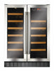 CDA FWC624SS 60cm Freestanding Undercounter Double Door Wine Cooler Thumbnail