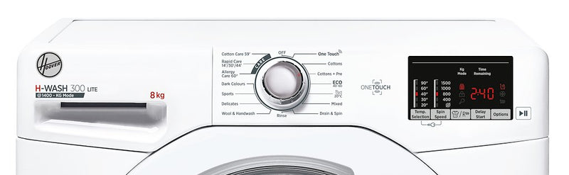 Hoover H3W 582DE H-Wash 300 8kg 1500 Spin Washing Machine (Discontinued)