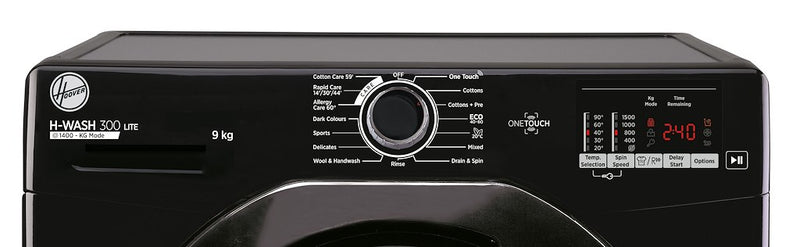 Hoover H3W592DBBE H-Wash 300 Freestanding 9kg 1500rpm Washing Machine - Black (Discontinued)