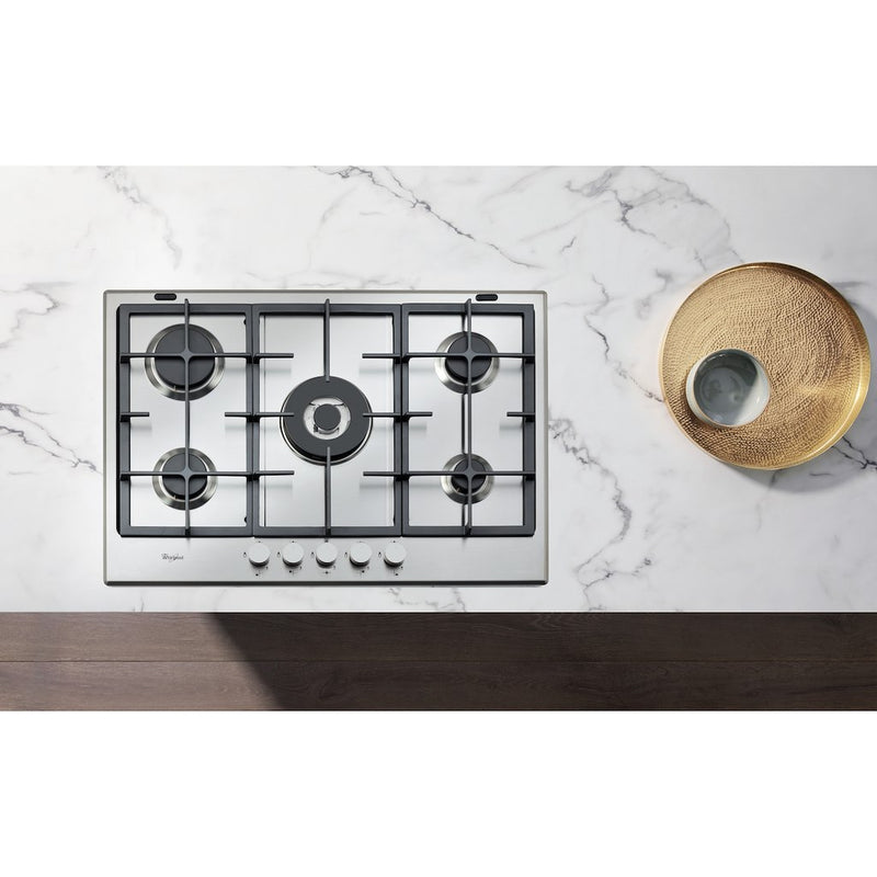 Whirlpool GMA 7522IX Hob 5 Burners 75cm - Stainless Steel (Discontinued)