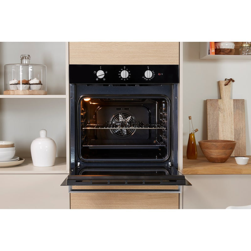 Indesit Aria IFW 6330 BL UK Electric Single Built-in Oven in Black (Discontinued)