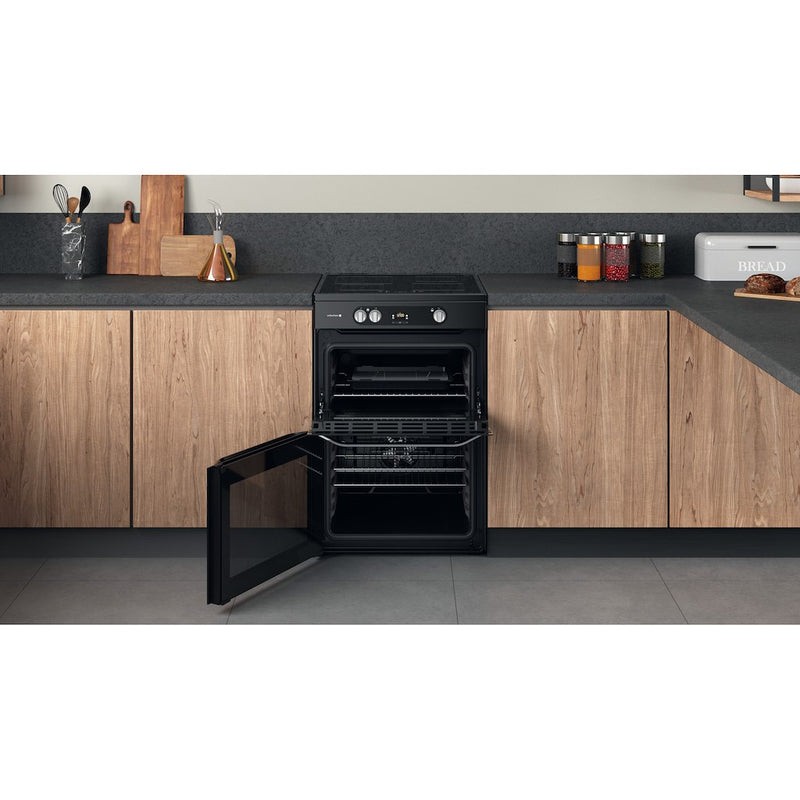 Hotpoint HDM67I9H2CB/U Double Electric 60cm Cooker - Black (Discontinued)