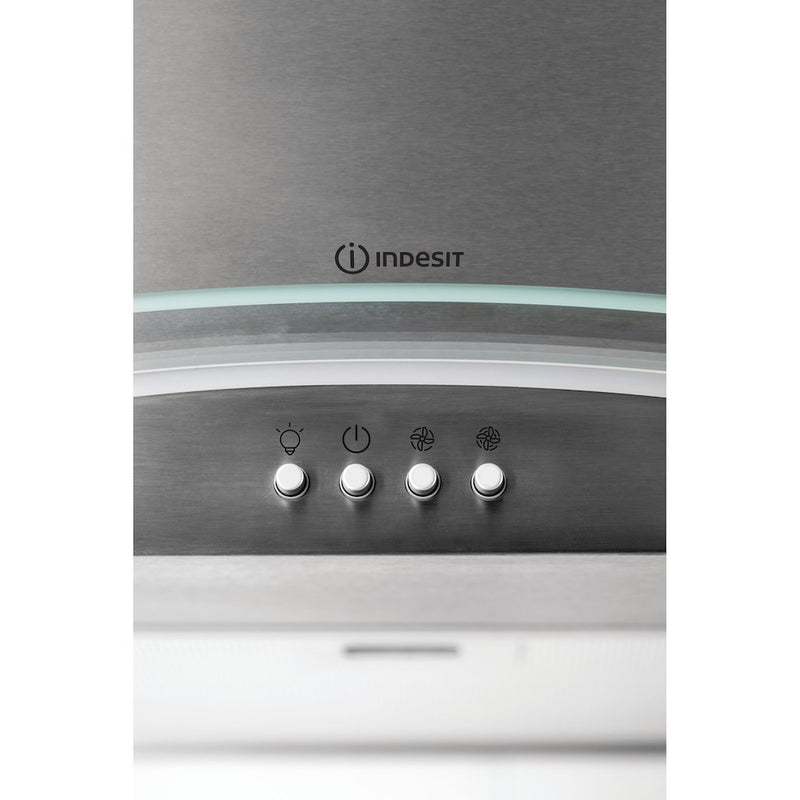 Indesit IHGC 6.5 LM X Cooker Hood - Stainless Steel