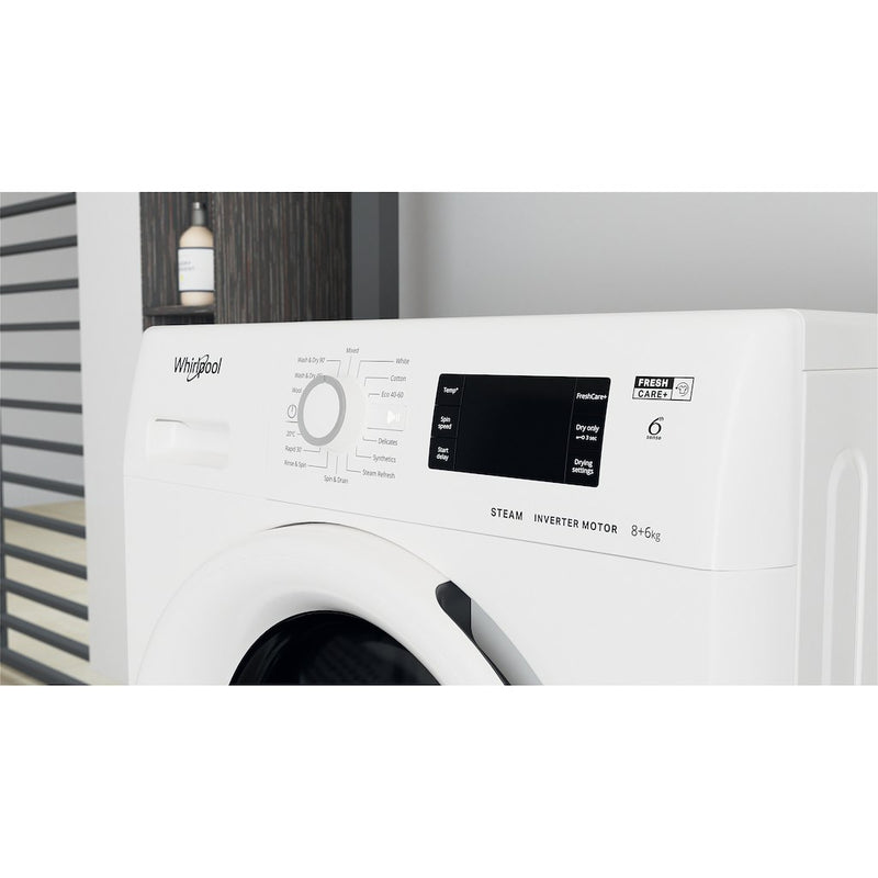 Whirlpool FWDG86148W UK N Washer Dryer 8+6kg 1400rpm - White (Discontinued)