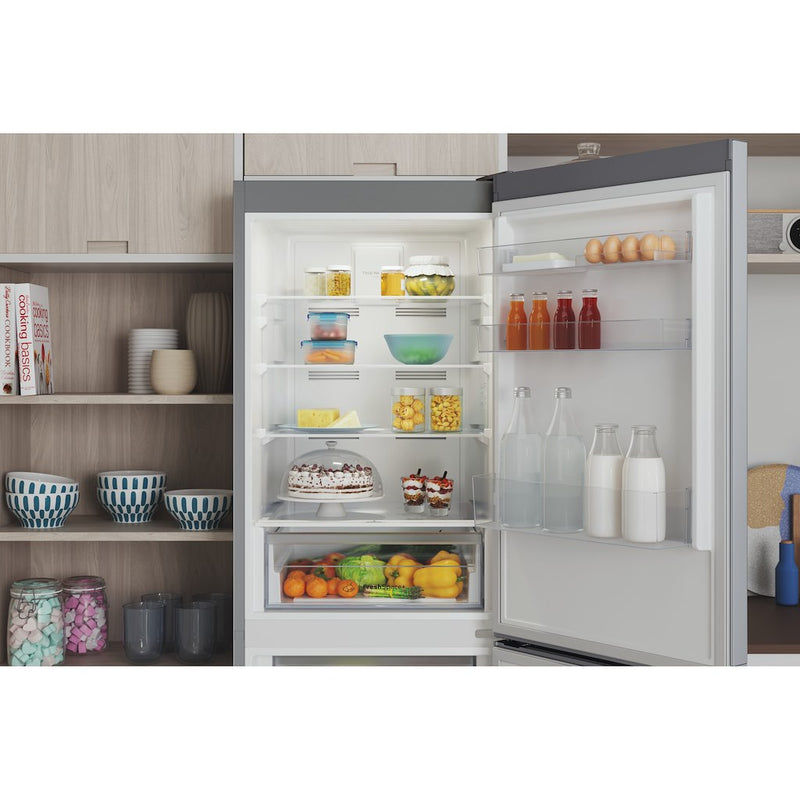 Indesit INFC850TI1S1 Freestanding Fridge Freezer - Silver (Discontinued)