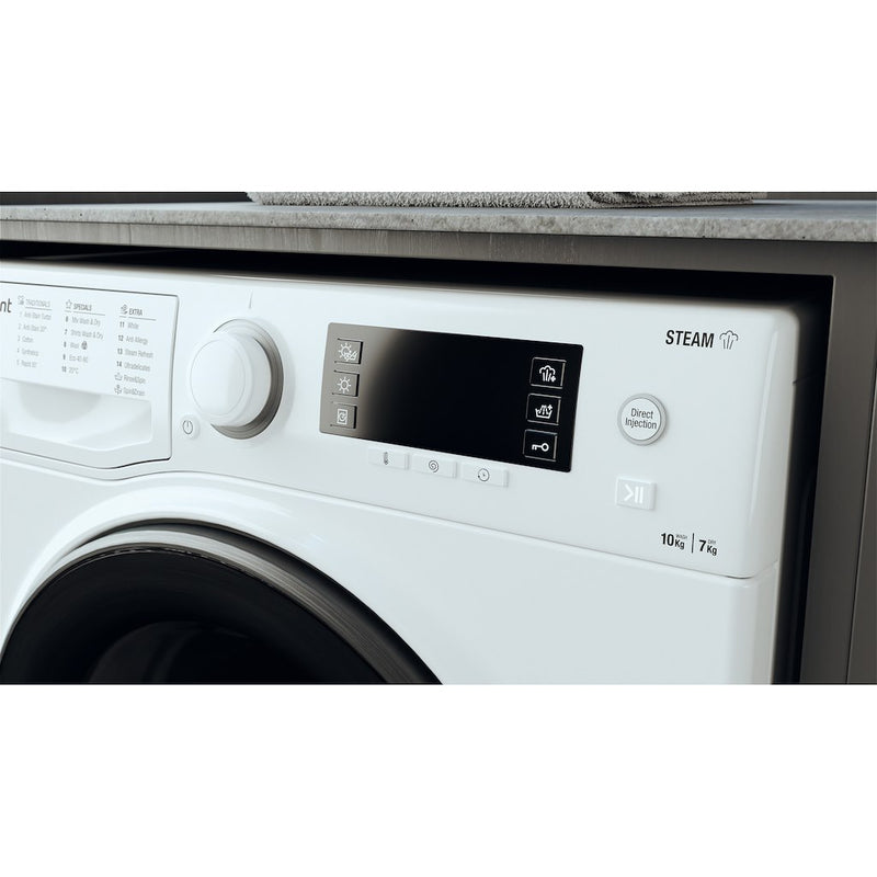 Hotpoint RD 1076 JD UK N Washer Dryer - 10kg Wash 7kg Dry White (Discontinued)