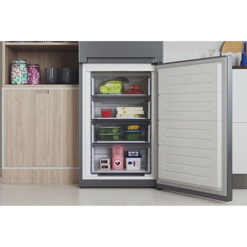 Indesit INFC850TI1SAQUA1 Freestanding Fridge Freezer - Silver (Discontinued)