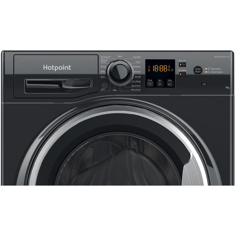 Hotpoint NSWF 944C BS UK N Washing Machine - Black (Discontinued)