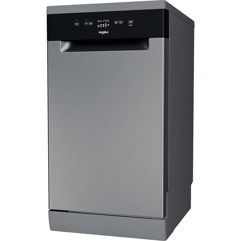 Whirlpool WF9E 2B19 X UK Slimline Freestanding 9 Place Settings Dishwasher - Stainless Steel (Discontinued)