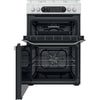 Hotpoint HDM67G9C2CW/UK Double Dual Fuel Cooker - White Thumbnail