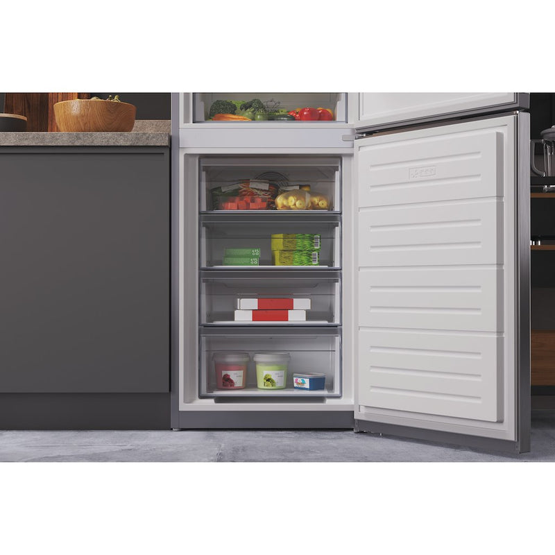 Hotpoint HTFC850TI1X1 Freestanding Fridge Freezer - Inox (Discontinued)