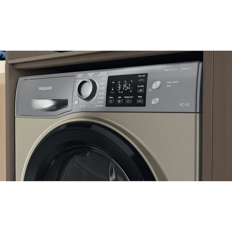 Hotpoint Anti-Stain NDB 8635 GK UK 8+6KG Washer Dryer with 1400 rpm - Graphite