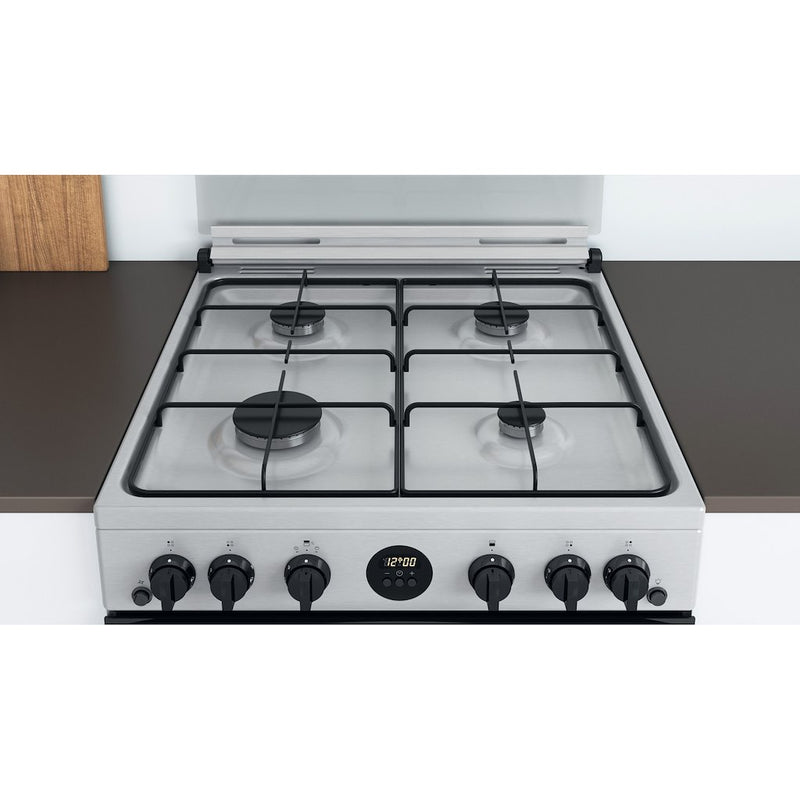 Indesit ID67G0MCX/UK Double Cooker - Inox (Discontinued)
