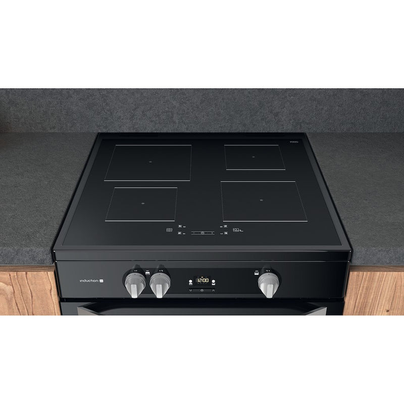Hotpoint HDM67I9H2CB/U Double Electric 60cm Cooker - Black (Discontinued)