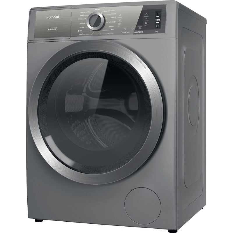 Hotpoint H8 W946SB UK Washing Machine - Silver (Discontinued)