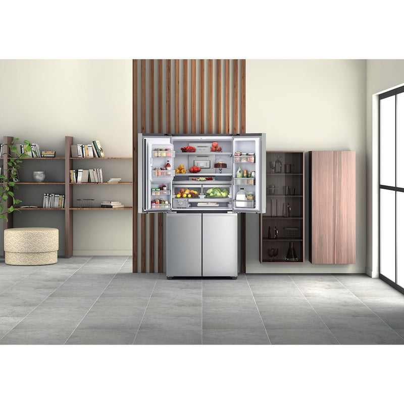 Hotpoint Active 4 Door HQ9I MO1L UK Fridge Freezer - Stainless Steel (Discontinued)