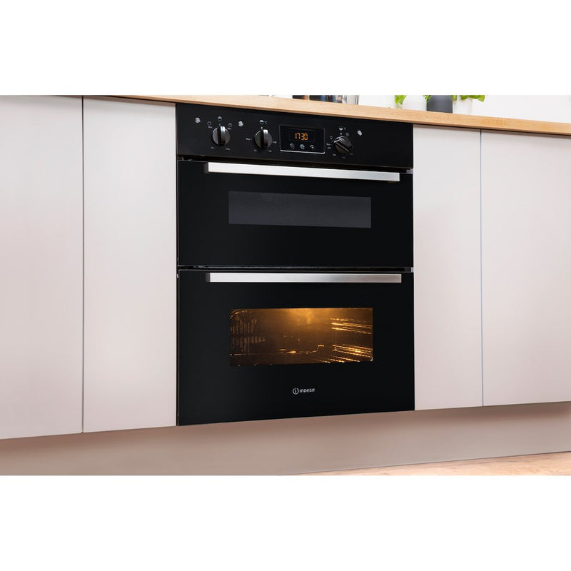 Indesit Aria IDU 6340 BL Electric Built-under Oven in Black (Discontinued)