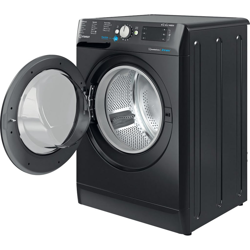 Indesit BDE86436XBUKN Washer Dryer - 8kg Wash 6kg Dry - Black (Discontinued)