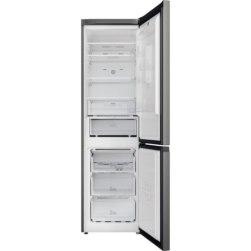 Hotpoint H7X93TSK Freestanding Fridge Freezer 70/30 Silver Black (Discontinued)