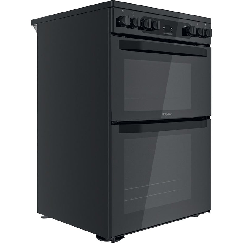 Hotpoint HDM67V92HCB/UK Electric Ceramic Double cooker - Black (Discontinued)