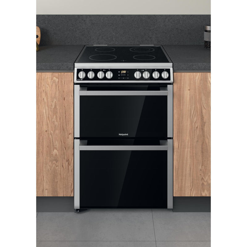 Hotpoint HDM67V8D2CX/UK Electric Double Cooker - Inox (Discontinued)