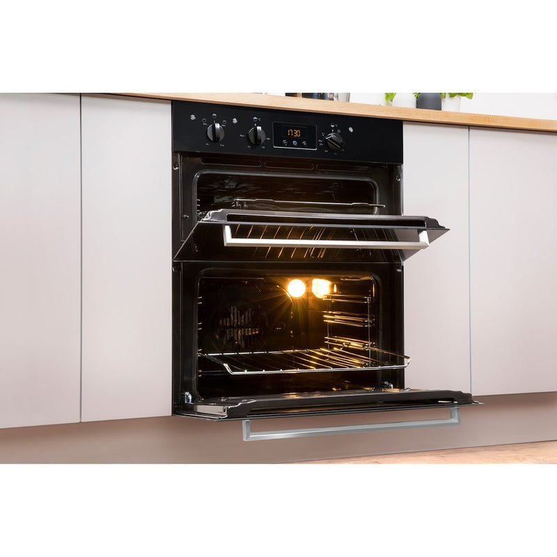 Indesit Aria IDU 6340 BL Electric Built-under Oven in Black (Discontinued)