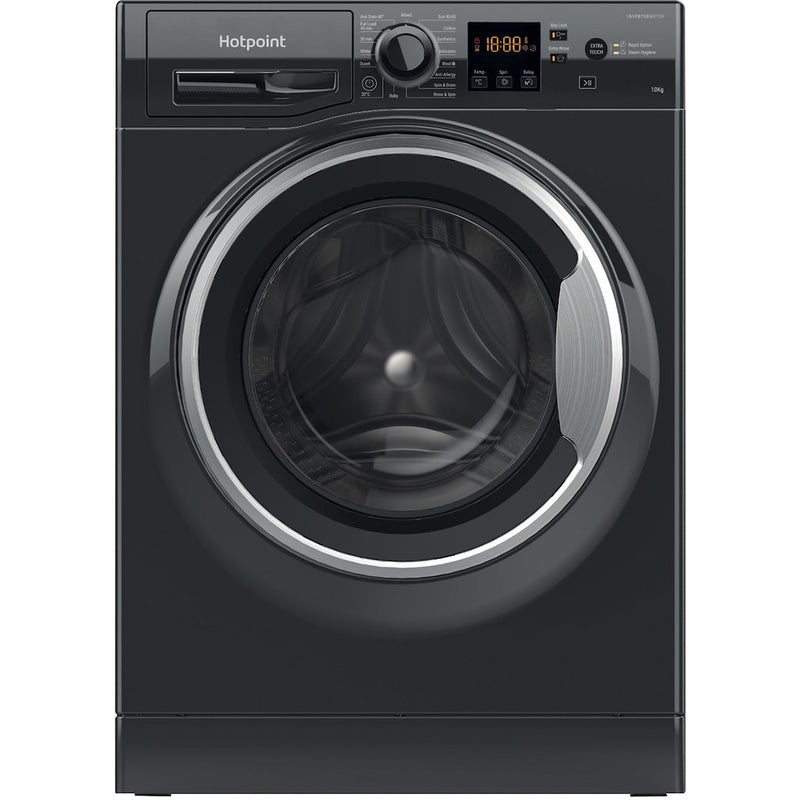 Hotpoint NSWM1045CBSUKN Freestanding Washing Machine Black 10KG