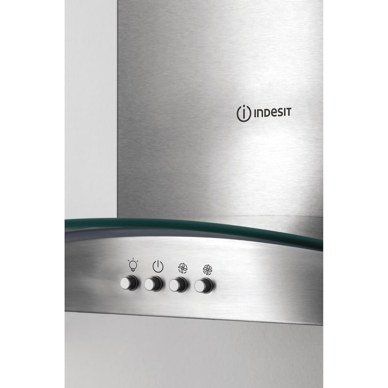 Indesit IHGC 6.5 LM X Cooker Hood - Stainless Steel