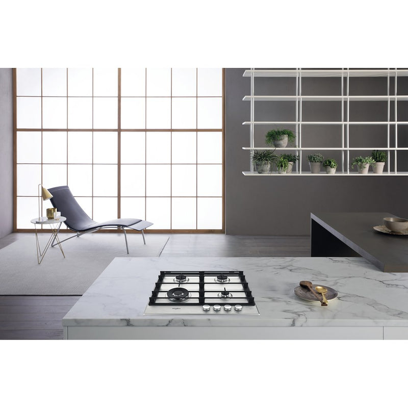 Whirlpool GMWL628IXL Gas Hob 4 Burners - Inox (Discontinued)