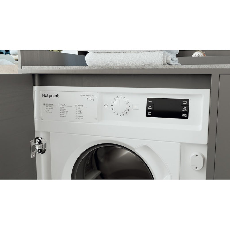 Hotpoint BIWDHG75148 UK N Integrated Washer Dryer 7kg Wash 5kg Dry - 1400rpm