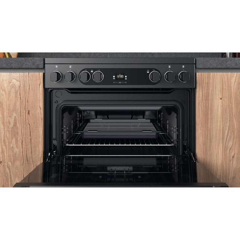Hotpoint CD67V9H2CA/UK Electric Freestanding 60cm Double Cooker - Dark Grey (Discontinued)