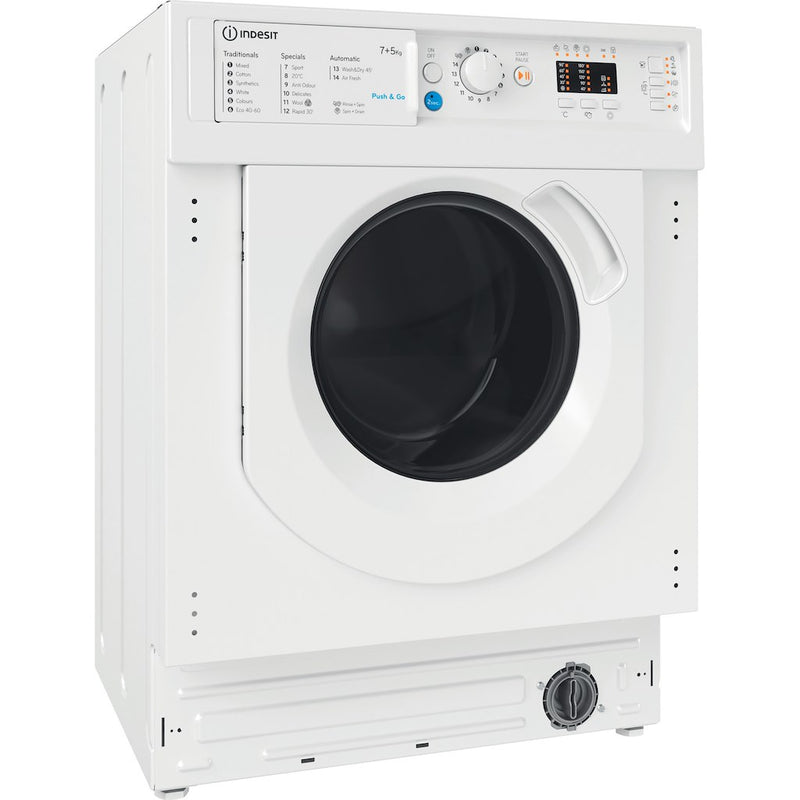 Indesit BI WDIL 75125 UK N Integrated Washer Dryer 7kg Wash 5kg Dry (Discontinued)