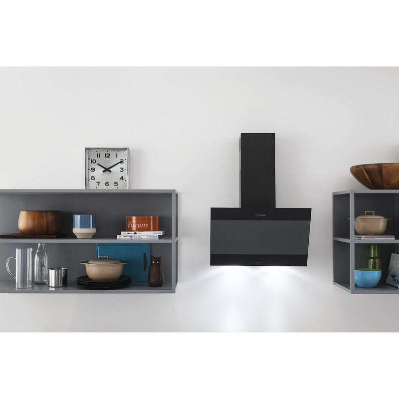 Indesit IHVP 6.6 LM K Cooker Hood in Black (Discontinued)
