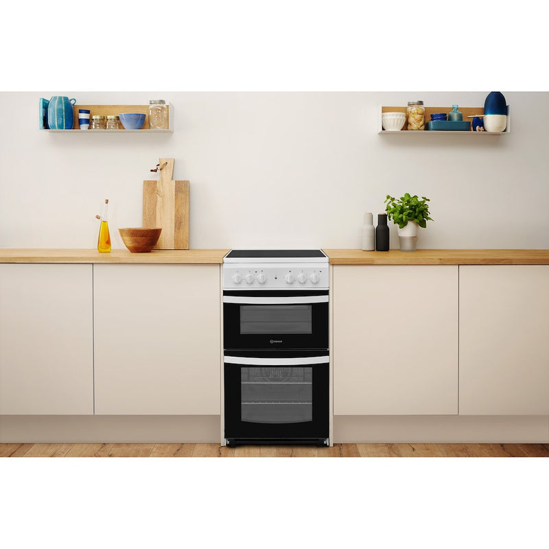 Indesit ID5V92KMW/UK Cooker - White (Discontinued)