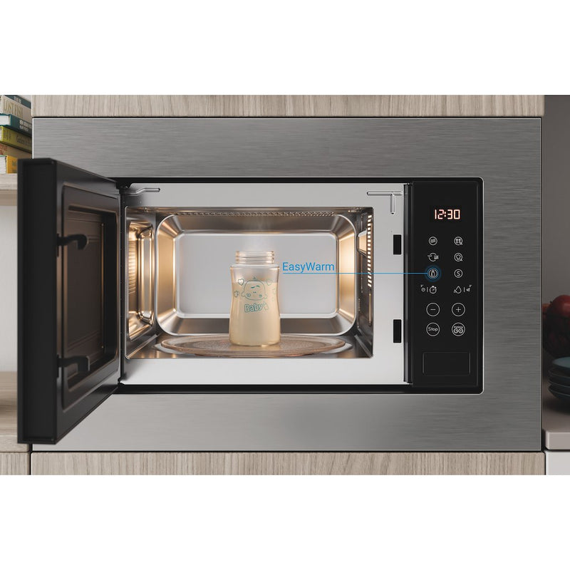 Indesit MWI120GX Built-In Microwave - Stainless Steel