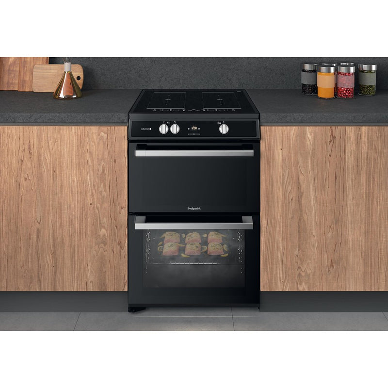 Hotpoint HDT67I9HM2C/UK Double cooker - Black (Discontinued)