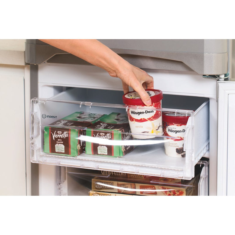 Indesit IBD 5517 S UK 1 Fridge Freezer - Silver (Discontinued)