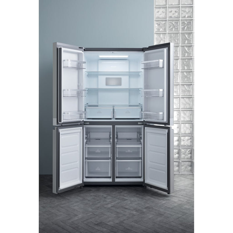 Hotpoint HQ9 B1L 1 Four Door Fridge Freezer - Stainless Steel (Discontinued)