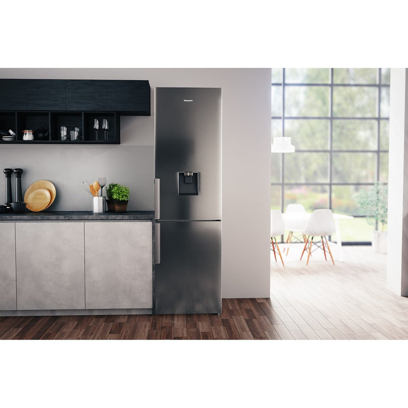 Hotpoint H7T 911A MX H AQUA 1 Total No Frost Fridge Freezer - Stainless Steel (Discontinued)