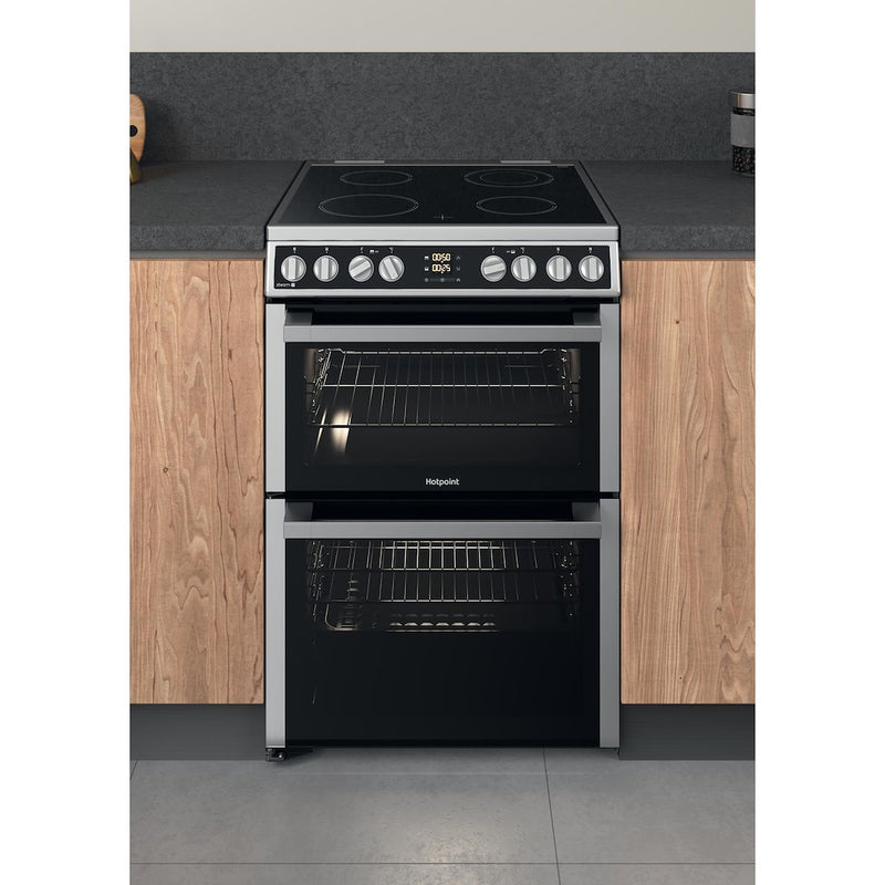 Hotpoint HDM67V8D2CX/UK Electric Double Cooker - Inox (Discontinued)