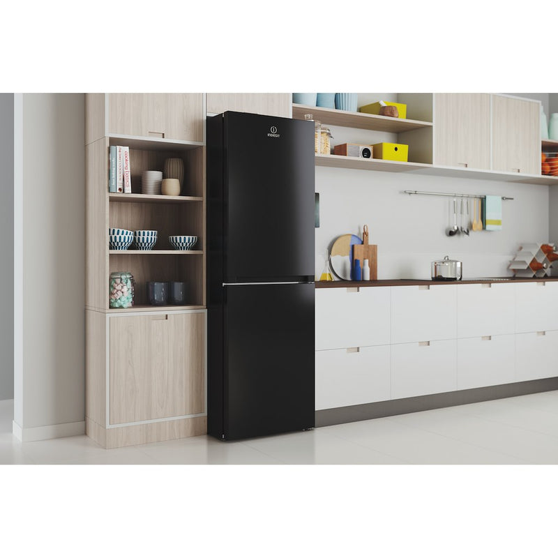 Indesit INFC850TI1K1 Frost Free 60cm Wide Freestanding Fridge Freezer - Black (Discontinued)