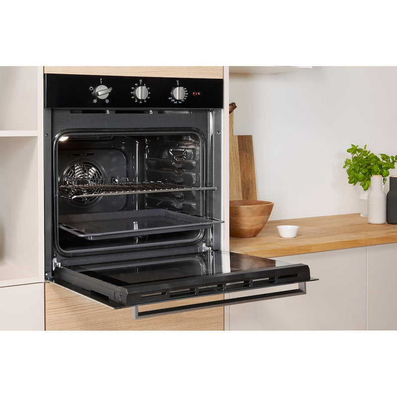 Indesit Aria IFW 6330 BL UK Electric Single Built-in Oven in Black (Discontinued)