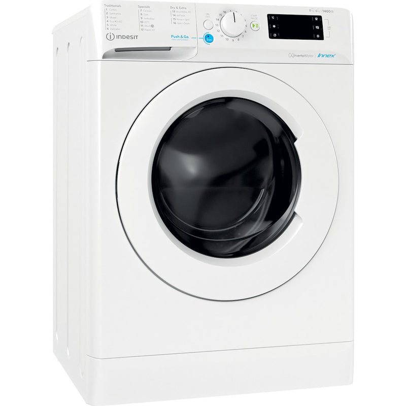 Indesit BDE86436XWUKN 1400 RPM 8KG Wash 6KG Dry Washer Dryer - White
