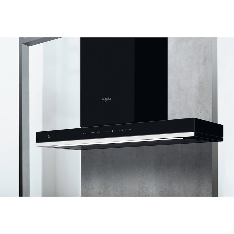 Whirlpool W Collection WHSS 90F L T C K Cooker Hood 90cm - Black (Discontinued)