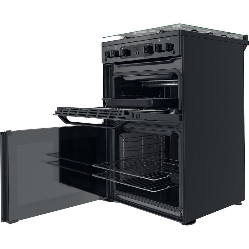 Hotpoint HDM67G0CCB/UK Double Cooker - Black (Discontinued)