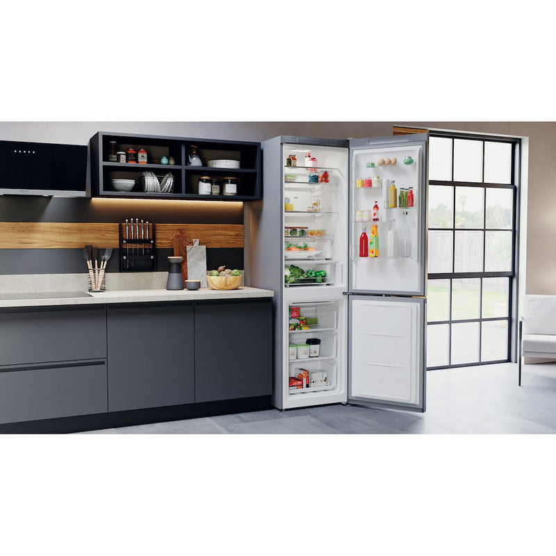 Hotpoint H7X93TSX Freestanding Fridge Freezer - Total No Frost - Stainless Steel Effect - 60/40 (Discontinued)