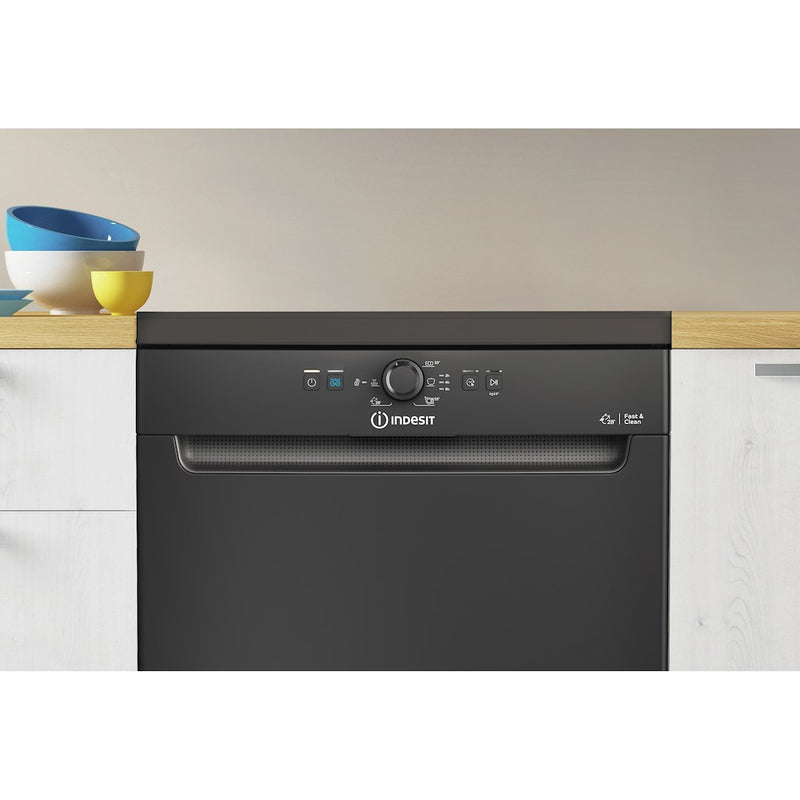 Indesit Ecotime DFE 1B19 B UK Dishwasher - Black (Discontinued)