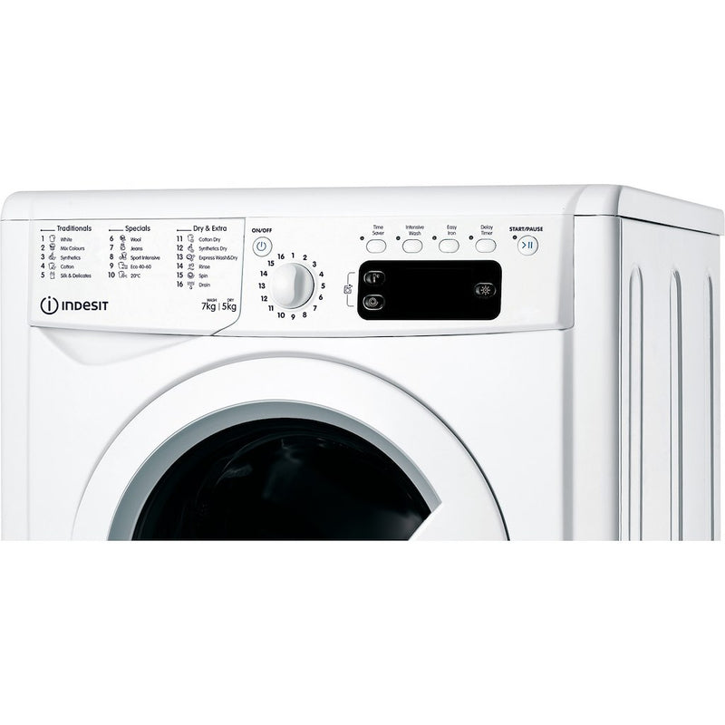 Indesit Ecotime IWDD 75145 UK N Washer Dryer 7kg Wash 5kg Dry - White (Discontinued)